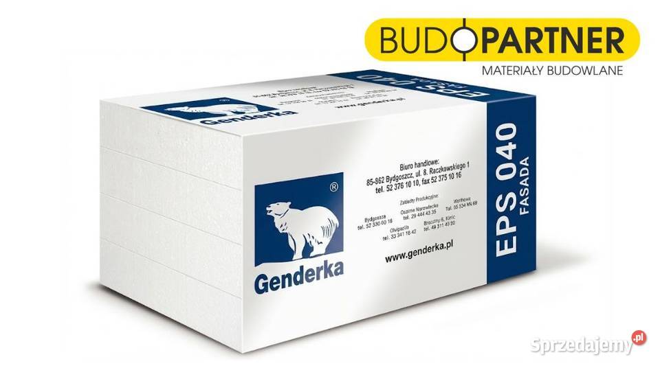Styropian fasadowy Genderka EPS 040 FASADA Legnica
