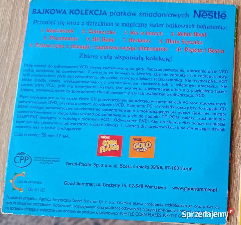 POCAHONTAS Bajka VCD Bajkowa kolekcja 5 Szczecin sprzedam