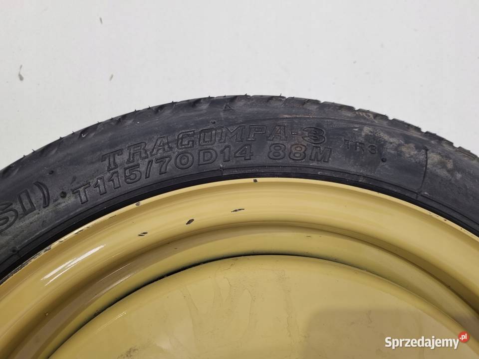 KOŁO DOJAZDOWE Honda Jazz II III 11570 D14 R14 Motoryzacja Chełm