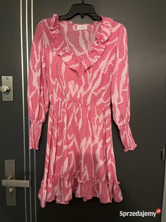Savida sukienka modny wzór hit blog 36 Z falbankami  Choszczno
