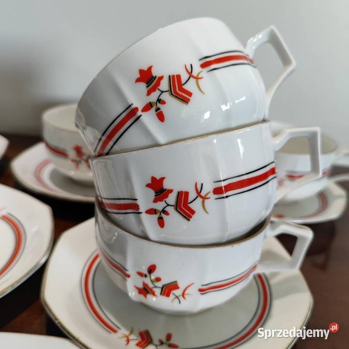 Czeskie Duo porcelanowe Art Dco Warszawa