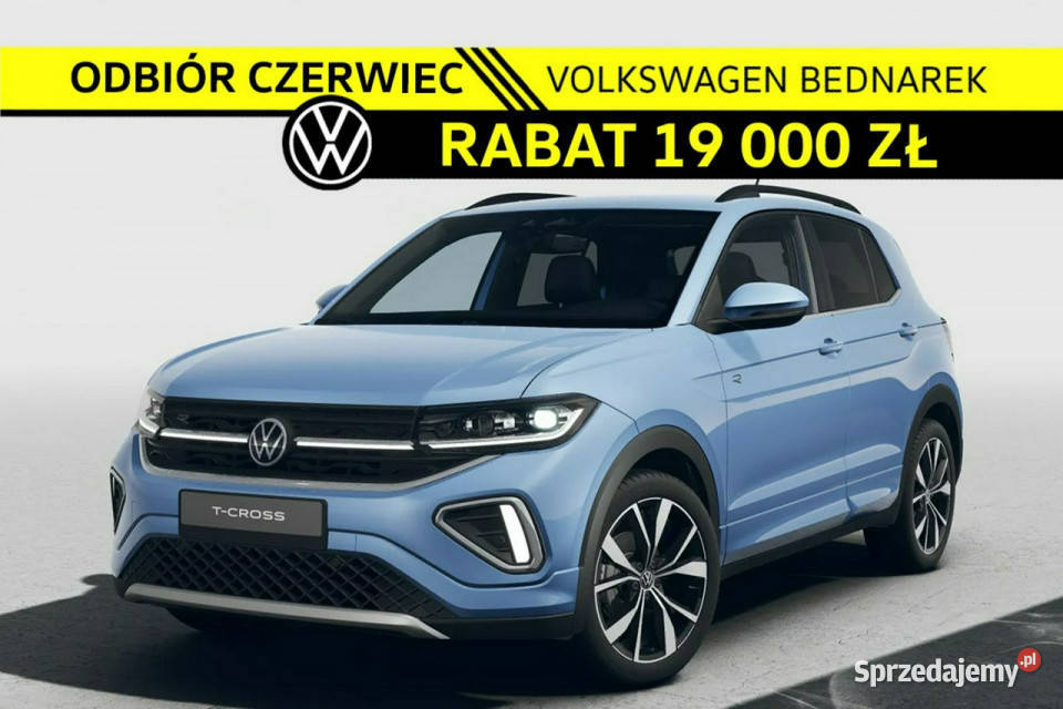 Volkswagen TCross RLine Plus 15 TSI 150 DSG podgrzewane fotele T-Cross łódzkie