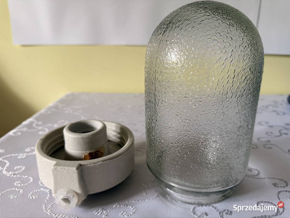 Lampa PRL Industrialna Oprawa lata 7080 Polam Czerwionka-Leszczyny