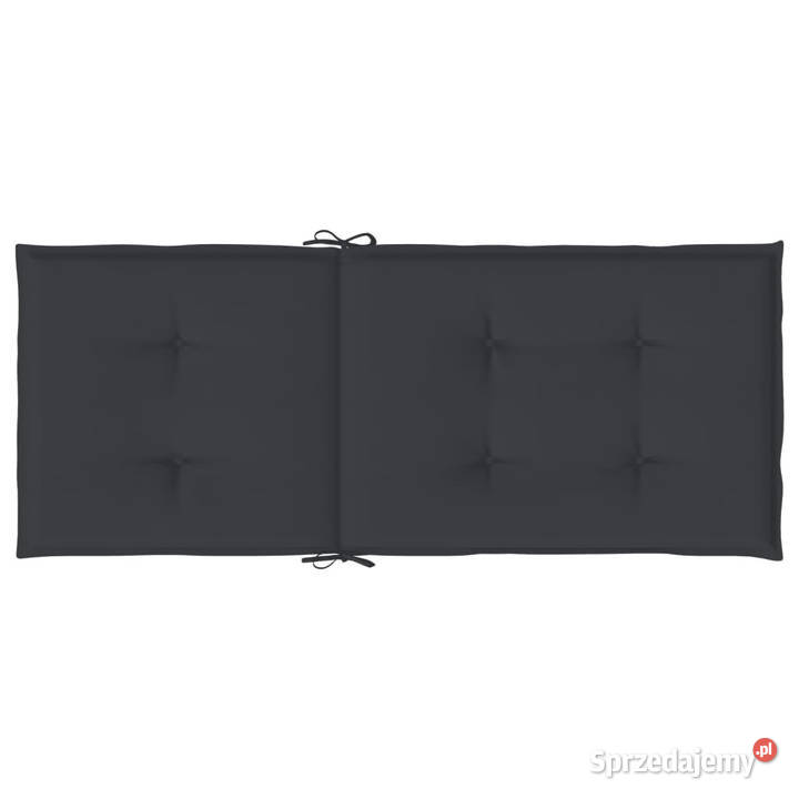Poduszki na krzesła ogrodowe 2 czarne 120x50x3 Warszawa