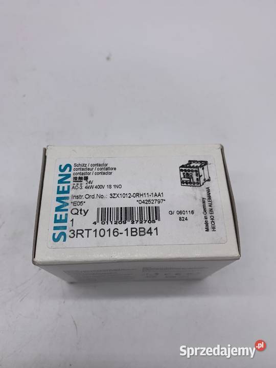 Siemens 3RT10161BB41 Stycznik Pozostałe