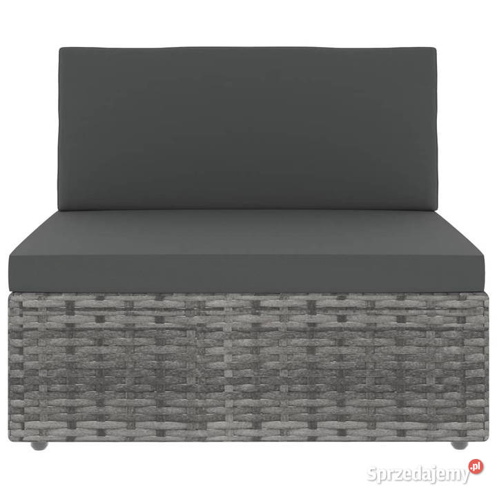 Sofa modułowa 2osobowa rattan PE szara WM49524 Warszawa