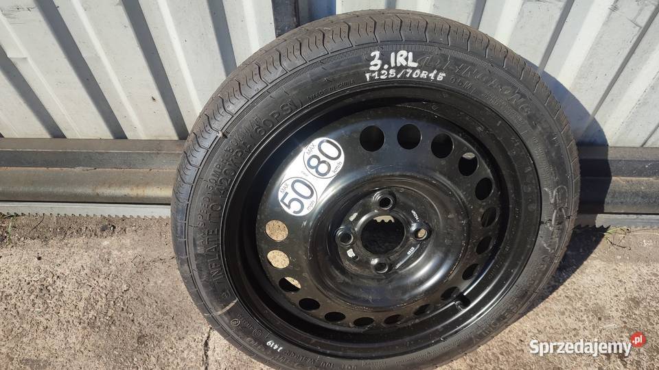RENAULT CLIO V 5 KOLO DOJAZDOWE DOJAZDOWKA 4X100 Włoszczowa