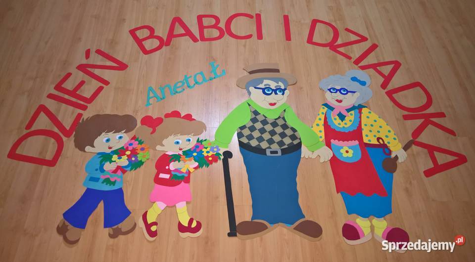Dekoracje na Dzień Babci i Dziadka z brystolu Garwolin