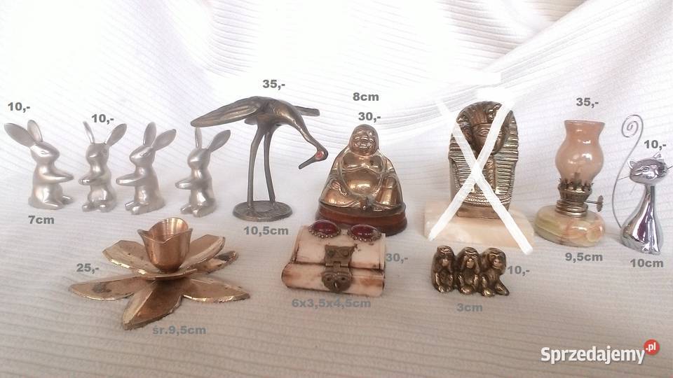 Czajnik Lampa oliwna i inne mosiężne starocie