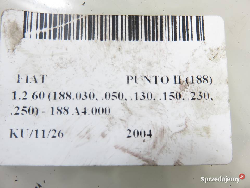 STACYJKA FIAT PUNTO II