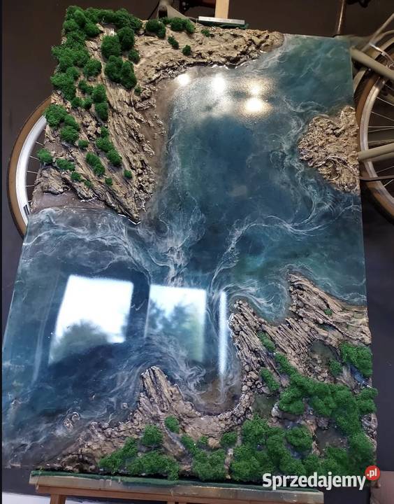Obraz kanion żywica epoxydowa mech 100x70 na Warszawa