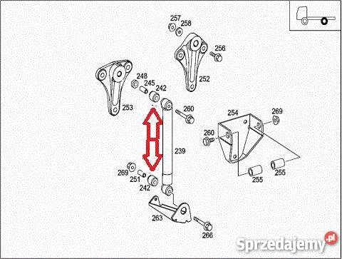 PODUSZKA AMORTYZATORA ATEGO 0003200844 SIMERBLOK tuleje i poduszki Kłobuck
