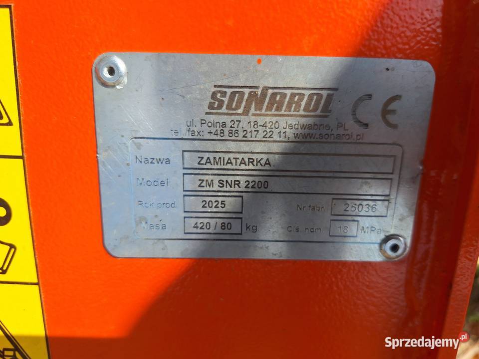 Zamiatarka Sonarol ZM SNR 2200 Promnik