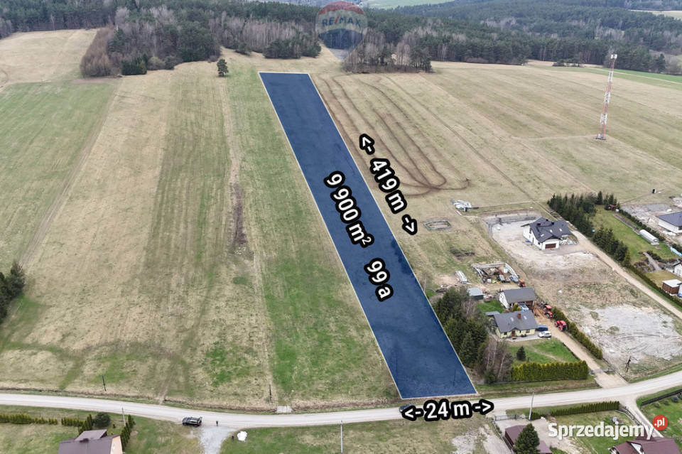 Działka 99a rolbud Smerekowiec Uście Gorlickie sprzedam