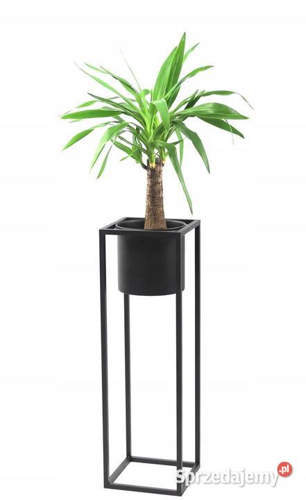 Kwietnik Metalowy Stojak z donicą 80 LOFT Sobienie-Jeziory