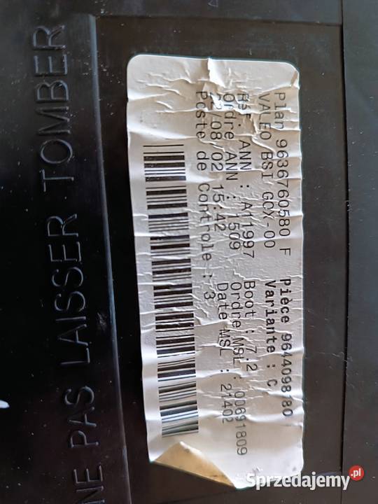 9644098180 Moduł BSI Peugeot 307 20 HDI sprzedam