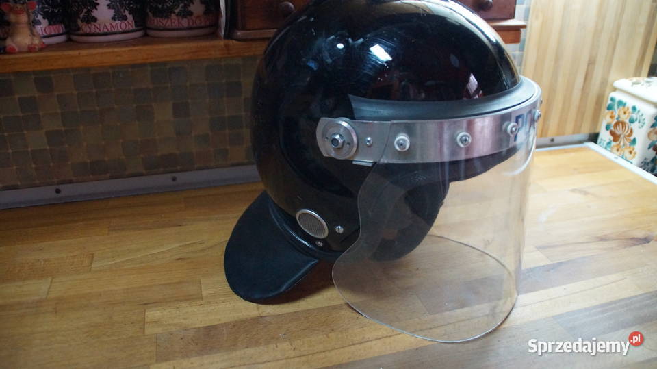 Oryg hełm BRYTYJSKI RIOT CONTROL z osłoną K50 mazowieckie Warszawa sprzedam