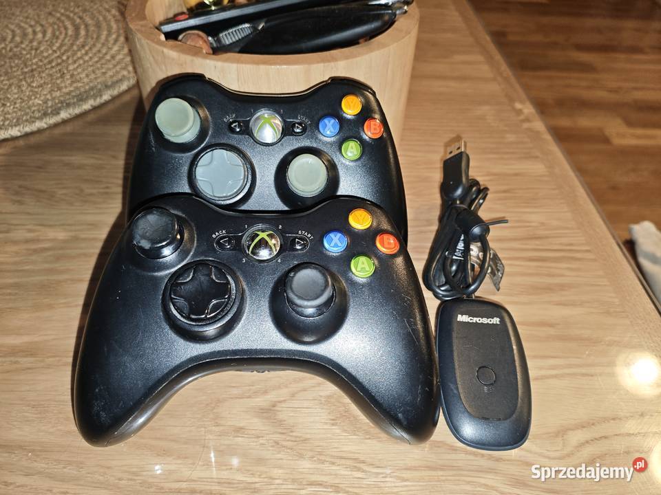 Pady Xbox 360 2 orginalne z transmiterem do Pc Pozostałe Chełm sprzedam