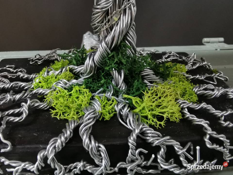 Drzewko z drutu 25 oświetlone Bolesławiec