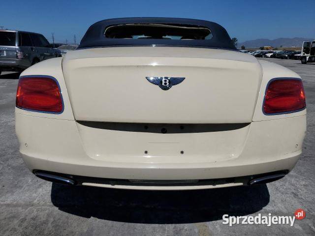 BENTLEY CONTINENTAL GTC produkcji 2012 z USA 6000cm3 mazowieckie Warszawa