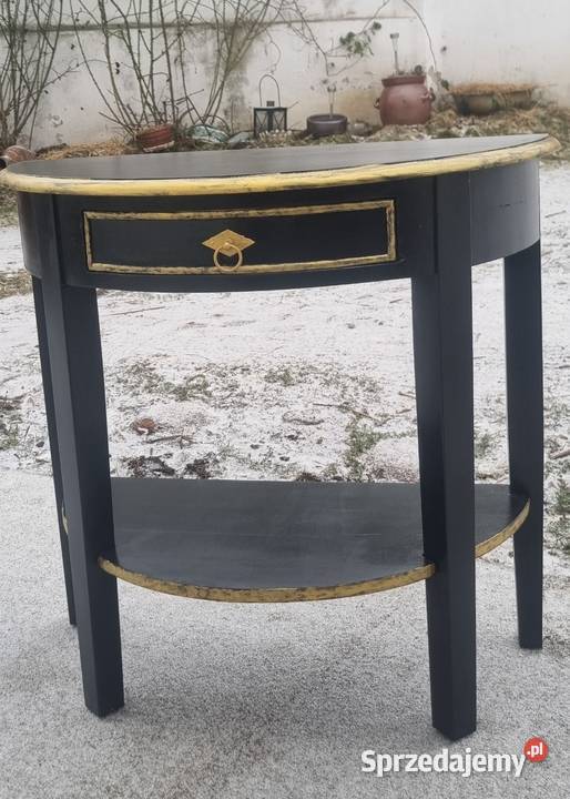 Konsola stolik czarno zlote Konsole Dom i Ogród