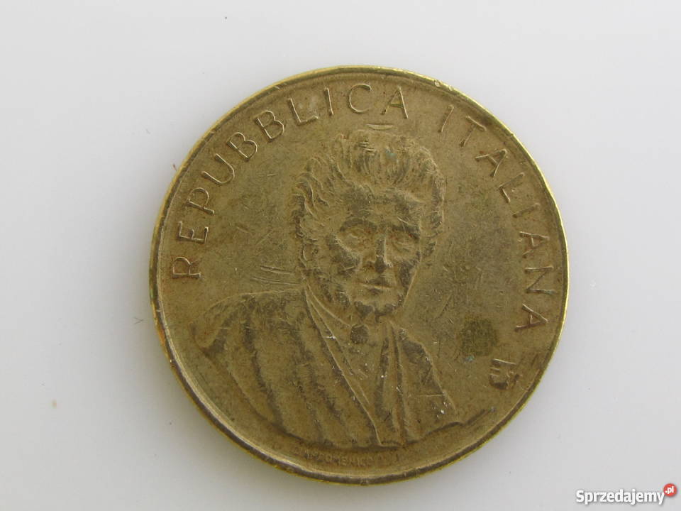 Moneta 200 lirów 1980 Włochy Olecko