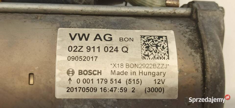 SEAT ATECA ROZRUSZNIK 14 02Z911024Q