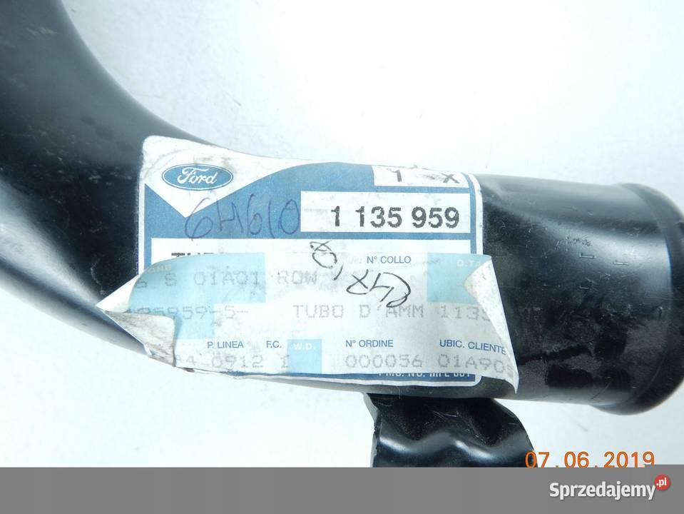 RURA INTERCOOLERA FORD FOCUS MK1 9805 ORYGI ASO osobowe sprzedam