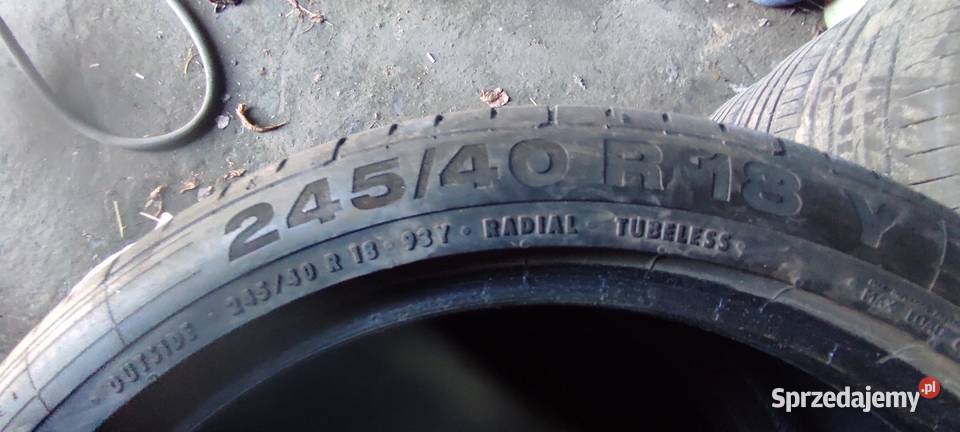 Opony letnie Continental 24540 r18 Samochodowe Motoryzacja Ostrów Wielkopolski