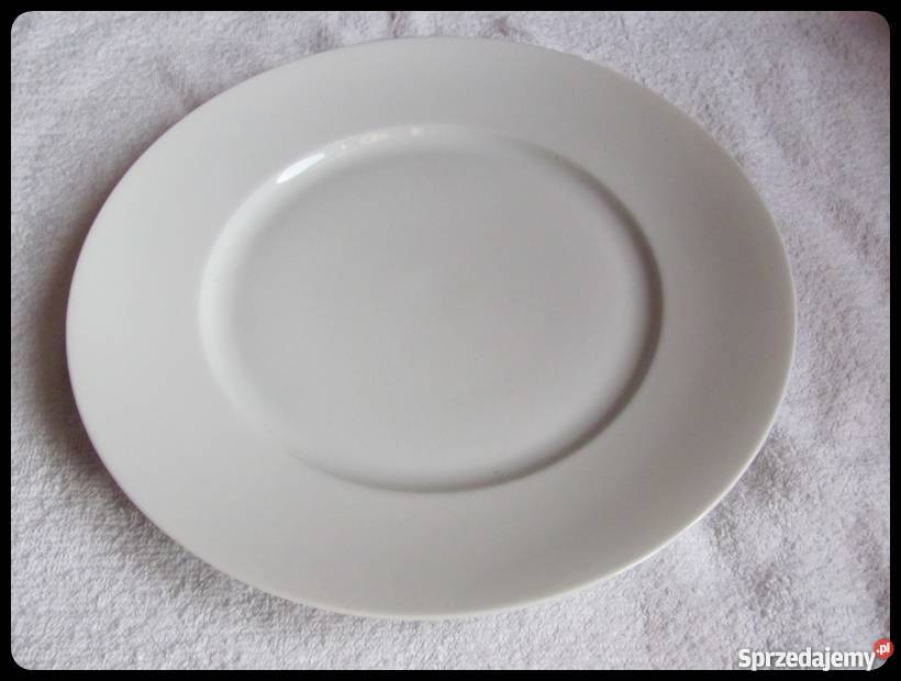 Talerz płaski obiadowy biały SILESIA