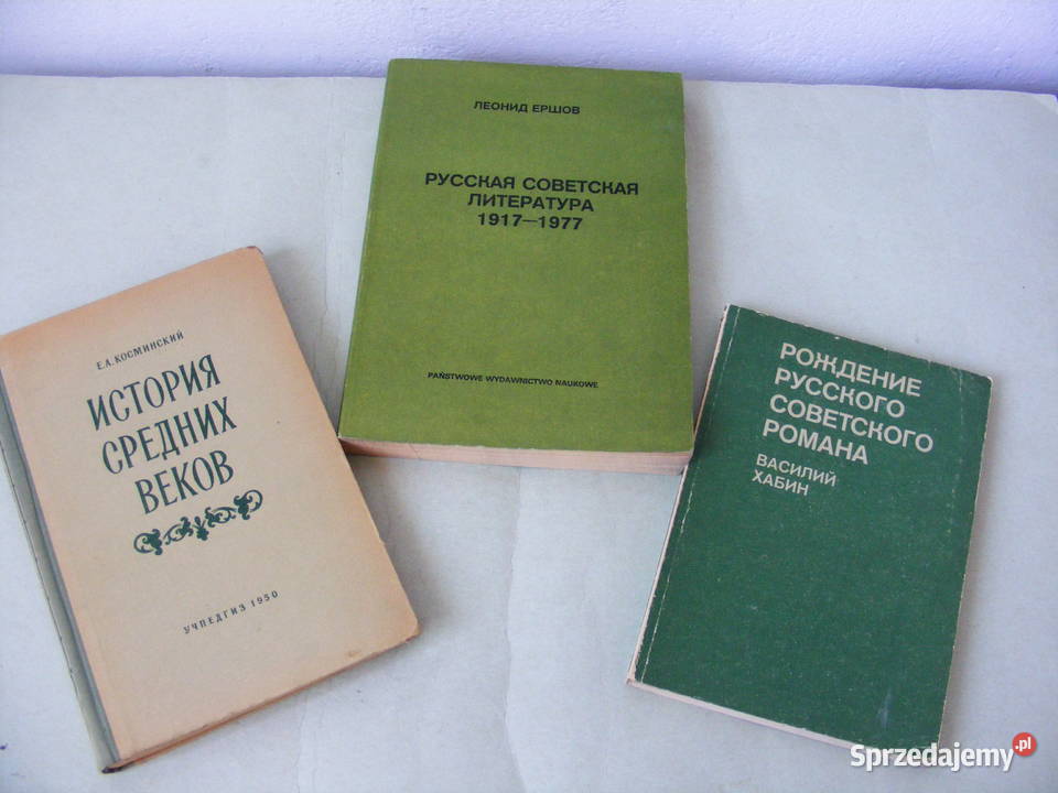 Ruskaja sowietskaja literatura Istoria średnich filologie, językoznawstwo Oborniki Śląskie sprzedam