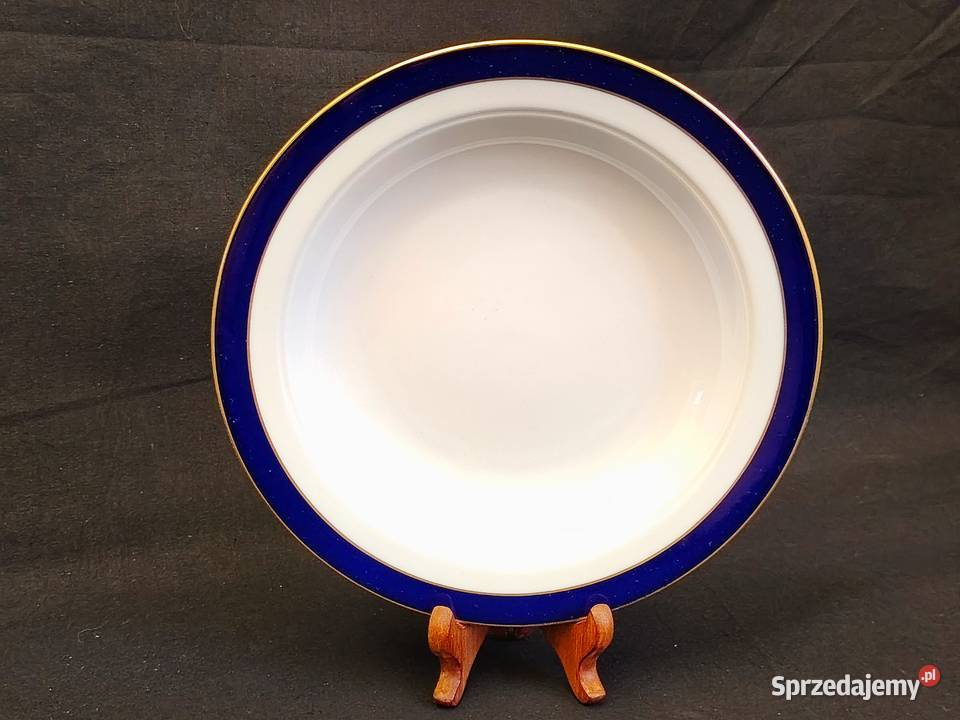 Talerz głęboki kobaltowy Eschenbach Porcelana i szkło sprzedam