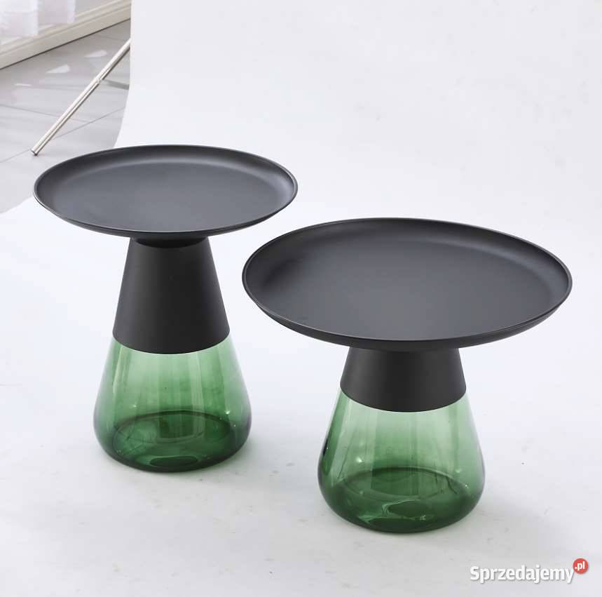 Zestaw 2 Stolików Kawowych Tiffany Green Wysyłka Tarchały Małe sprzedam