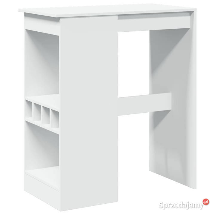 Stolik barowy z przegródkami biały 90x475x1035 Warszawa