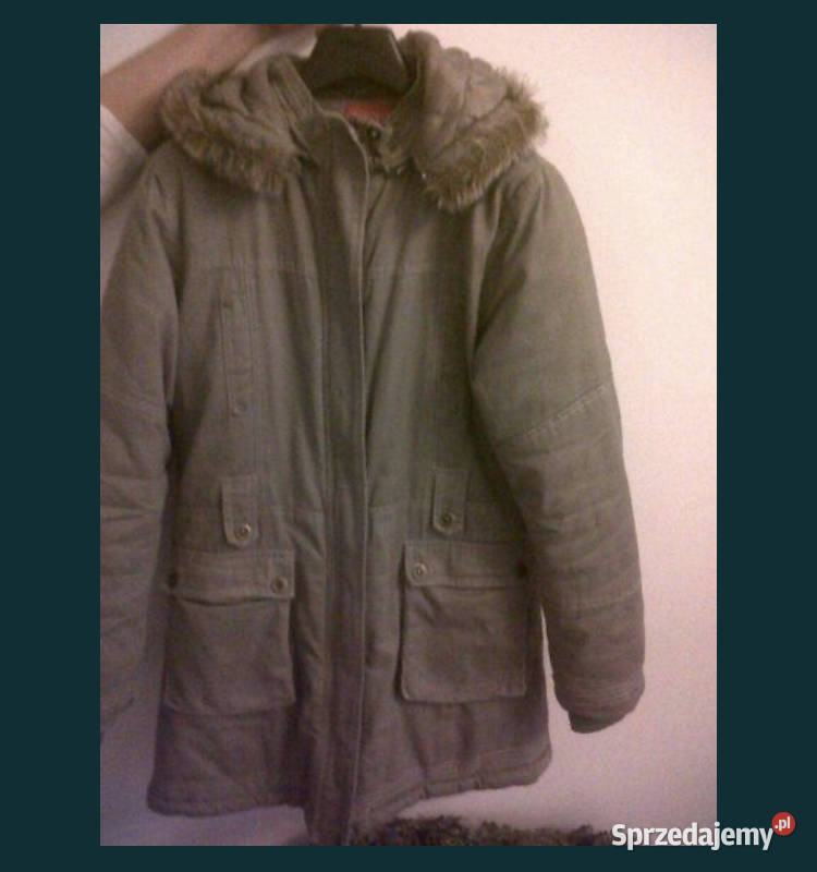 Parka kurtka zimowa 38 M nowa kaptur khaki mazowieckie Warszawa