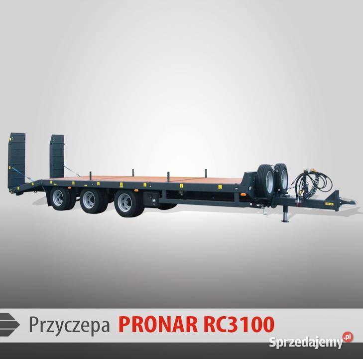 Przyczepa niskopodwoziowa RC 3100 z opcjon osią Łowicz