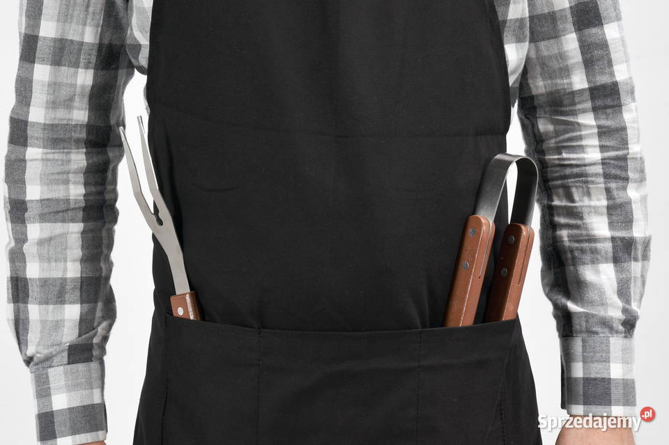 Bawełniany fartuch do grillowania z kieszeniami Częstochowa