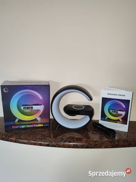 Budzik Zaokrąglony RGB z Ładowaniem Indukcyjnym Zegary podkarpackie