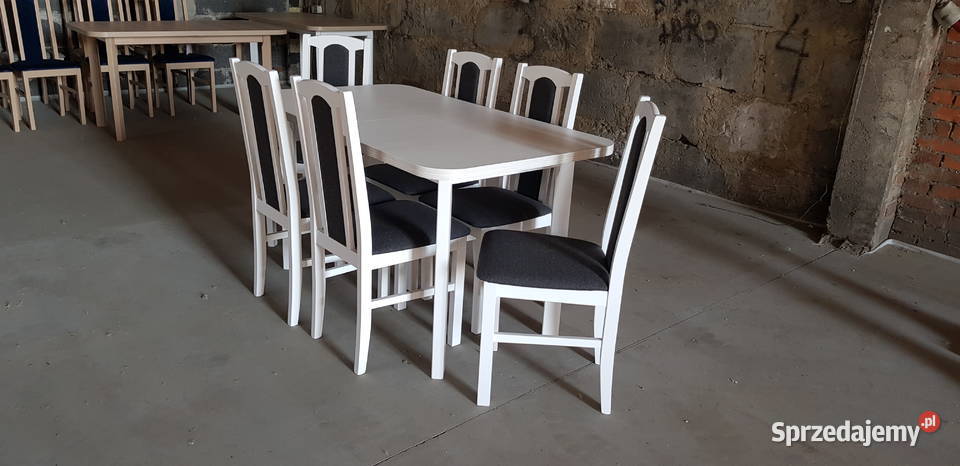 NOWE: stół + 6 krzeseł, 35 kolorów, transport cała POLSKA