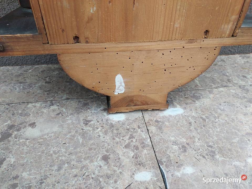 S097 Skrzynia obudowa starego zegara szafka pomorskie Tczew