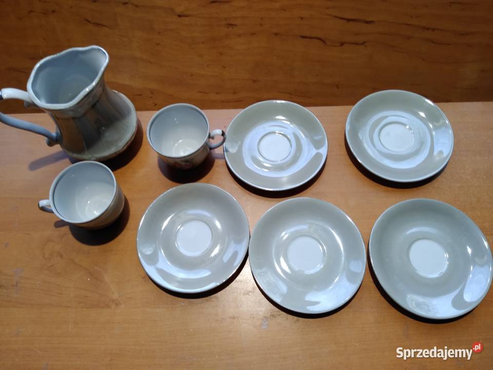 Porcelana Włocławek filiżnki dzbanek talerzyki Dąbrowa Górnicza