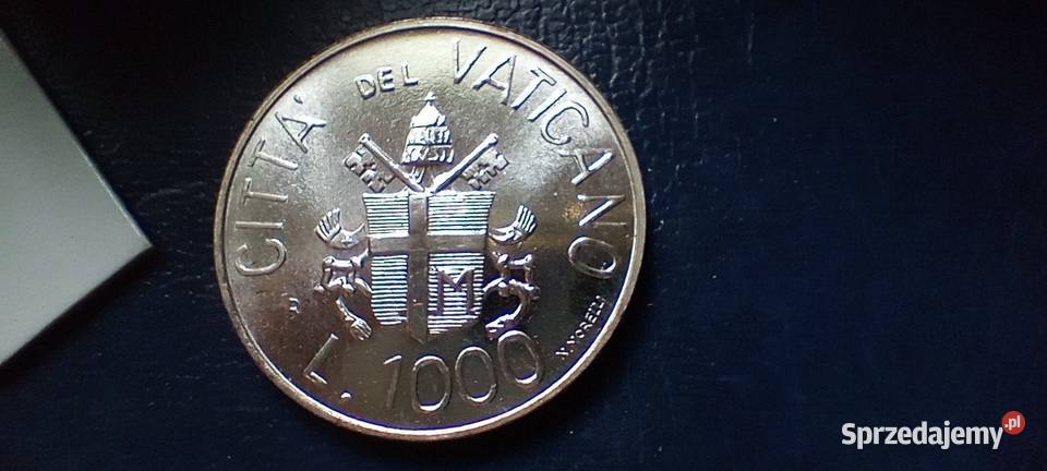 Stare monety 1000 lir 1983 Watykan srebro podkarpackie Lesko sprzedam