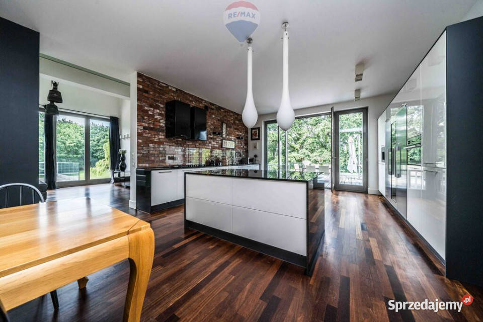 Nowoczesny świetny dom ogród staw Chyby wielkopolskie