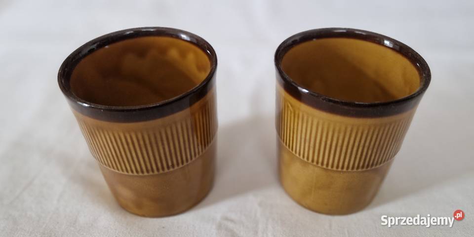 Porcelitowy kubek bez ucha 2 Chodzież vintage Warszawa sprzedam