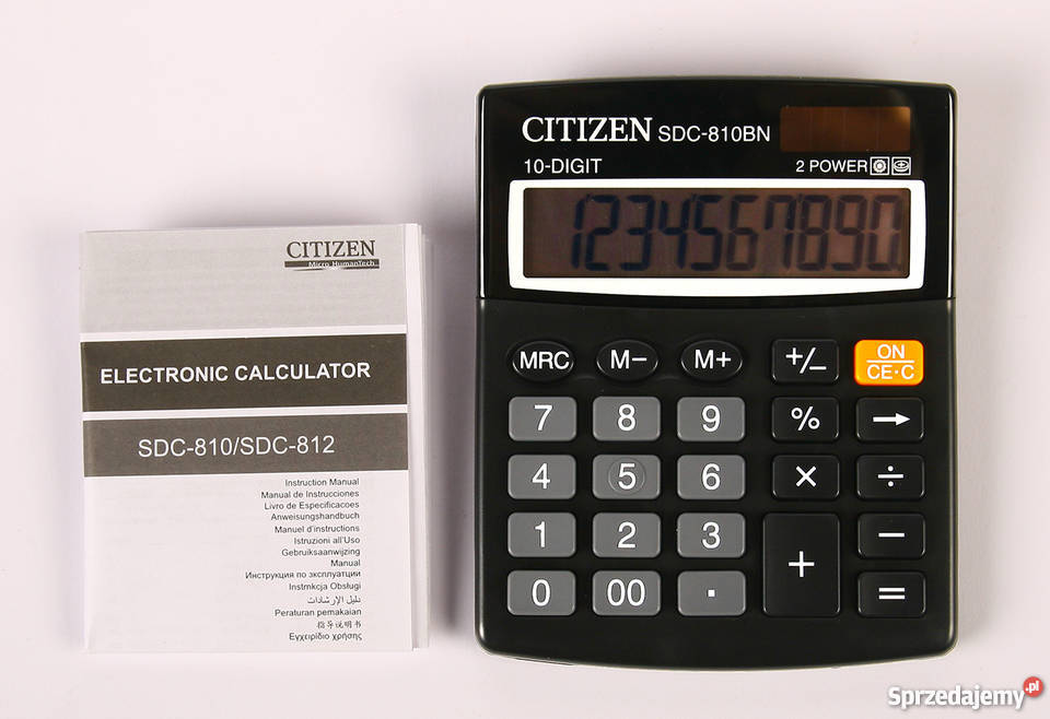 Biurowy kalkulator Citizen SDC810BN nowy Radom sprzedam
