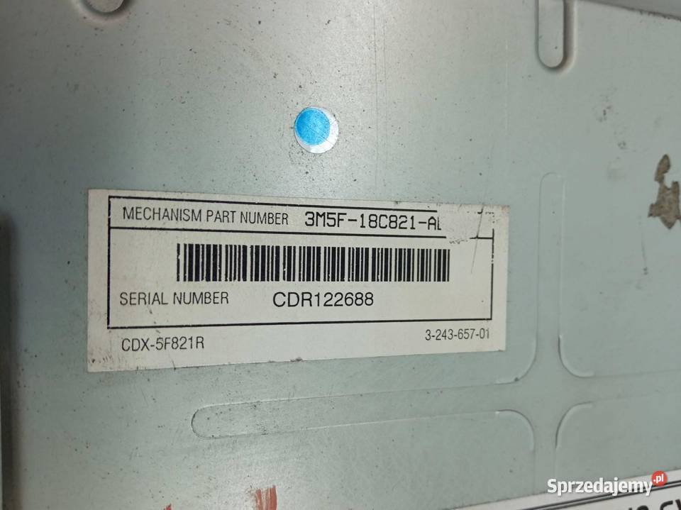 RADIO 3M5T18C815EJ Ford Focus C I 20032010 Sprzęt audio fabryczny
