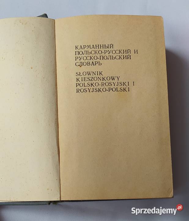 Słownik kieszonkowy polskorosyjski i dla dorosłych  Hajnówka sprzedam