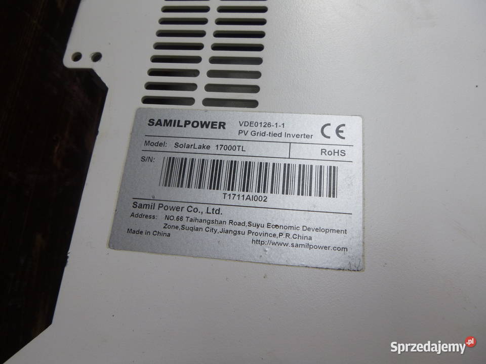 FALOWNIK INWERTER SAMIL POWER POWER LAKE 17000TL