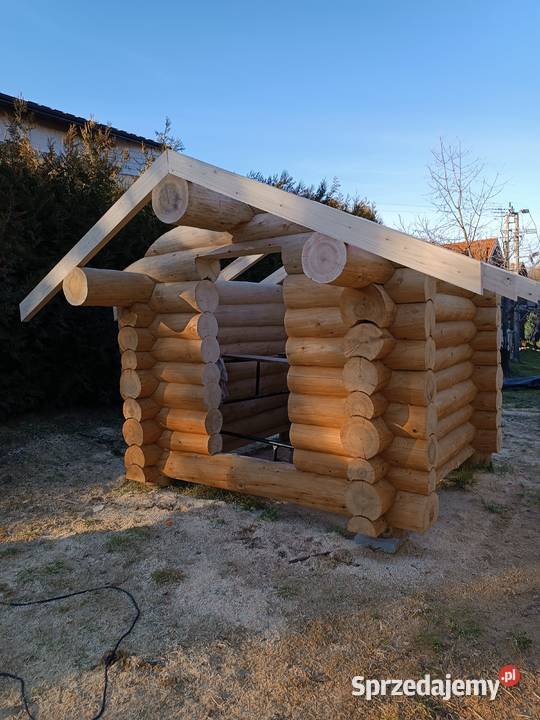 Sauna z bali okrągłych 3x3m Miłkowa