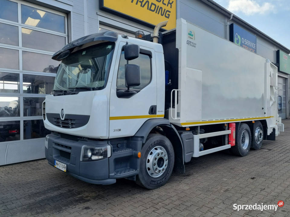 śmieciarki Renault Premium Śmieciarka Renault diesel mazowieckie Sokołów